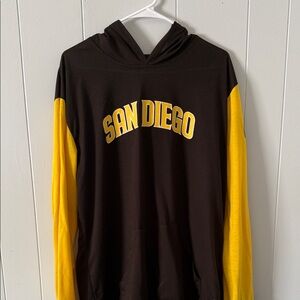 San Diego Padres Black & Yellow Hooded Sweater